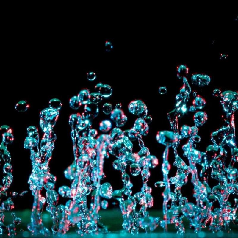 image of water droplets in the air to give the feeling of water washing way the alcohol in your system