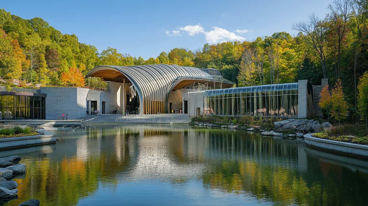 Image of a landmark area in Northwest Arkansas, Crystal Bridges Museum of American Art in Bentonville, to show what the best rehab in Arkansas can offer