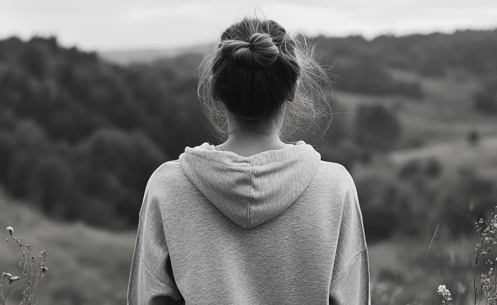 Woman sits in meditation in the hills to help overcome drug and alcohol cravings